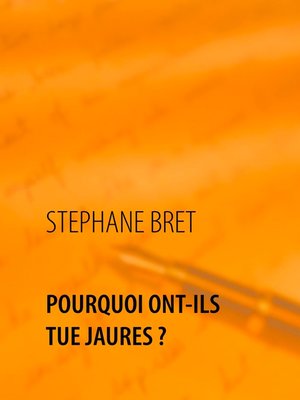 cover image of Pourquoi ont-ils tué Jaures ?